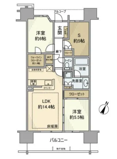 ザ・ガーデンズ東京王子エアリーコート 13F