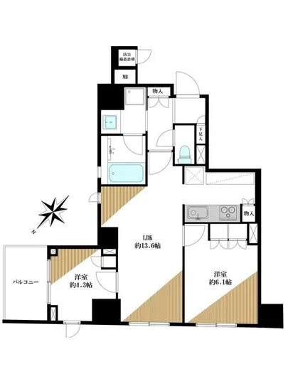 オープンレジデンシア銀座築地 4F