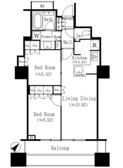 中野ツインマークタワー 605