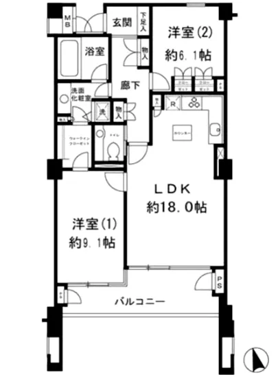 パークハウス等々力 102