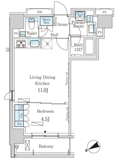 パークアクシス日本橋茅場町 1104