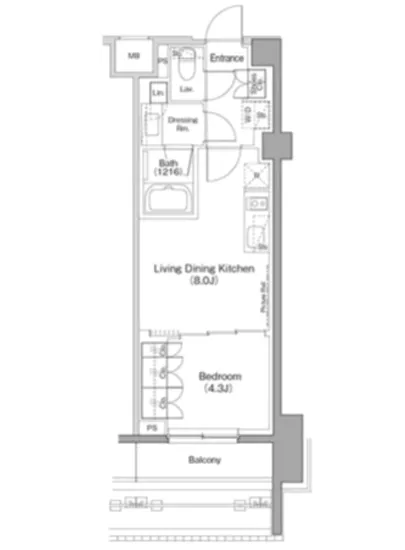ザ・パークハビオ柿の木坂 206