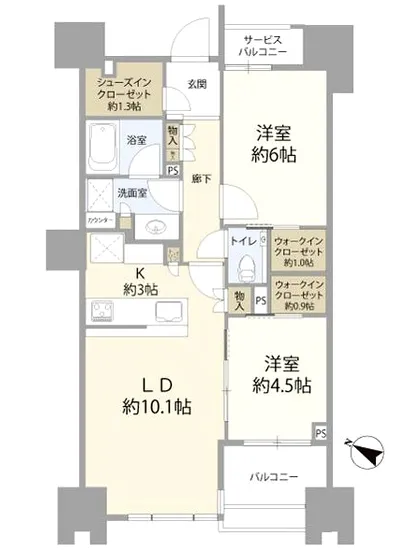 ザ・マジェスティコート目黒 204