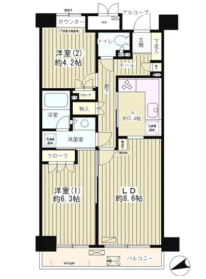 高田馬場パークホームズ 203