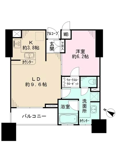 東京アインスリバーサイドタワー 1804