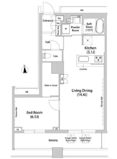 品川ハートビュータワー 2305