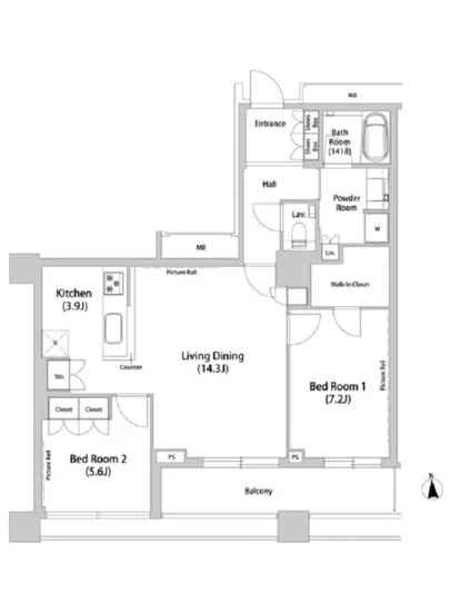品川ハートビュータワー 2504