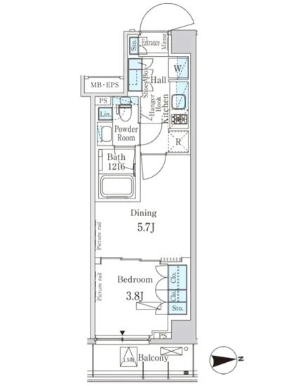 パークアクシス市谷加賀町 203