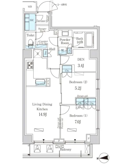 パークアクシス市谷加賀町 402