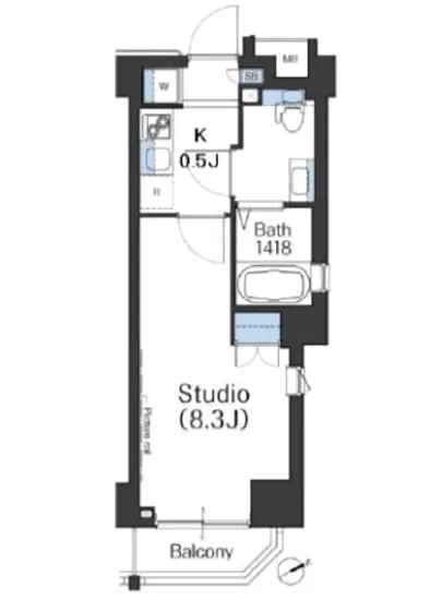 ブリリアイスト中野新橋 801