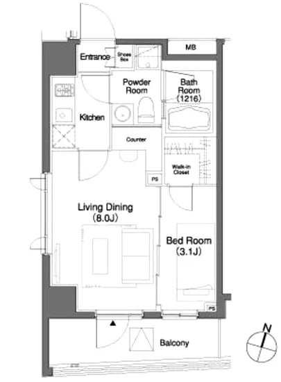 パークキューブ笹塚 1404