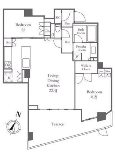 レフィール参宮橋ヒルズ 2F
