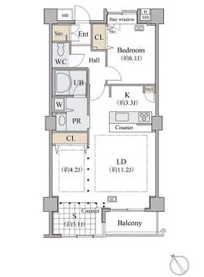 シャレール広尾 2-307