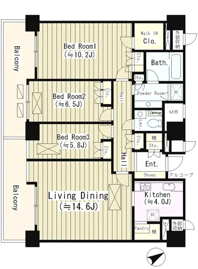 西新宿パークサイドタワー 1503