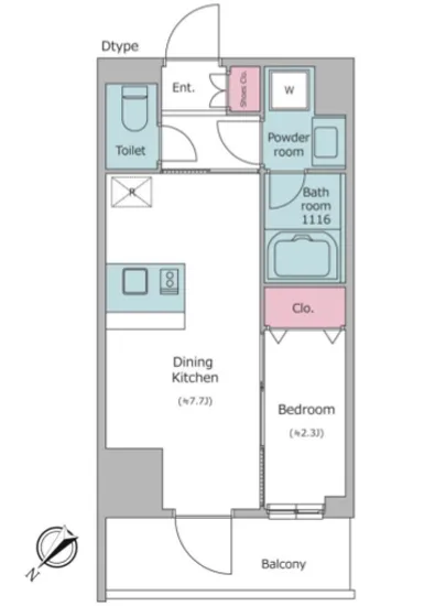 レジディア都立大 806