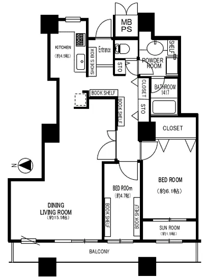 西戸山タワーホウムズ C-1207
