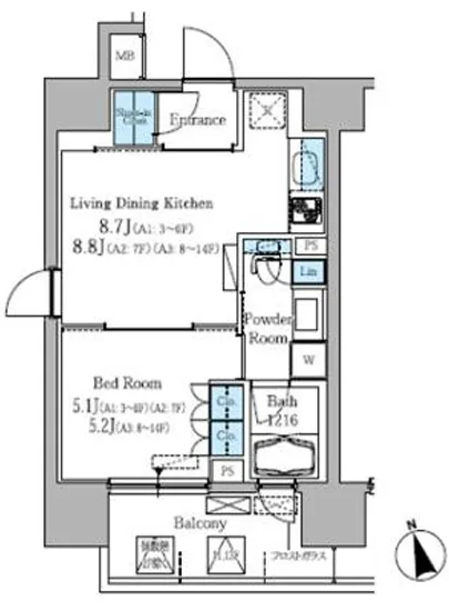 パークアクシス高田馬場 1203