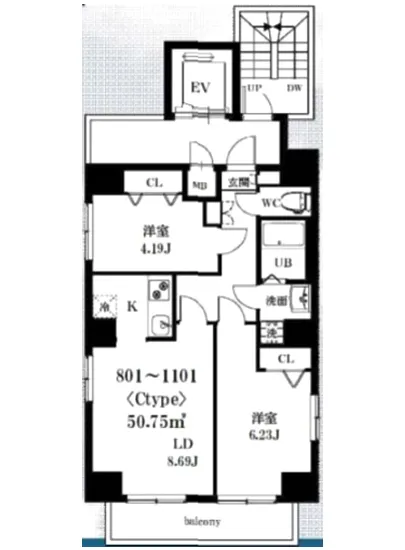 シャッツクヴェレ日本橋箱崎 801