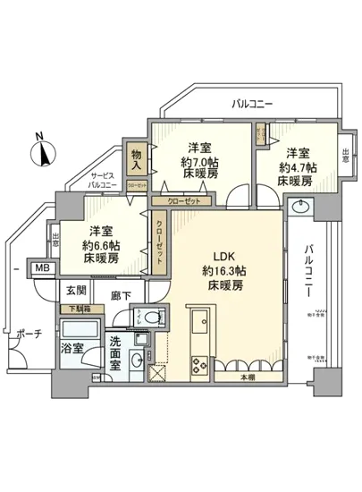 シーズガーデン戸越公園 1302