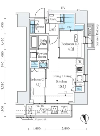 インプレストレジデンス上野ジ・アーキテクト 1204