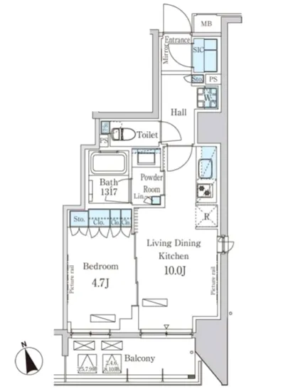 パークアクシス築地 501