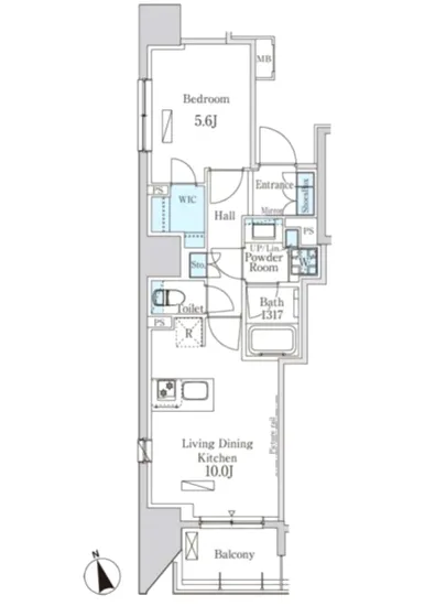 パークアクシス築地 1002