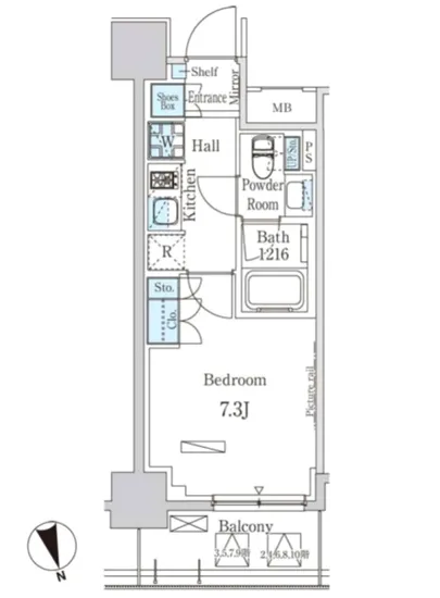 パークアクシス築地 204