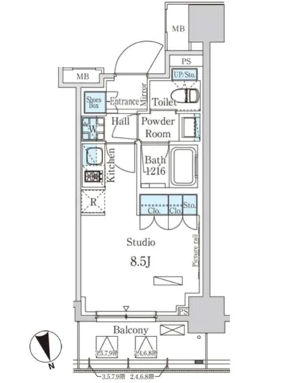 パークアクシス築地 607