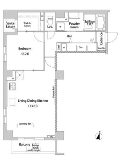 ハウスアヴェニュー柿の木坂 101