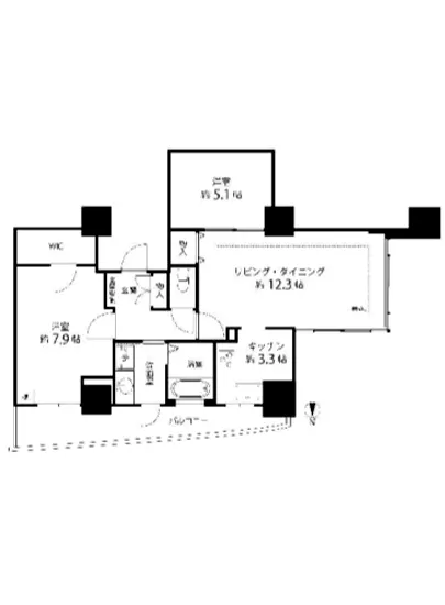 河田町ガーデン 2-1304