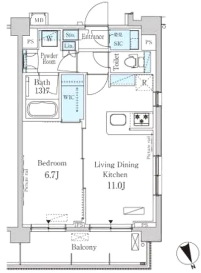 パークアクシス駒込ヒルトップ 408