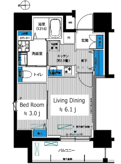 レジェンダリーガーデン赤羽ウエストビュー 801