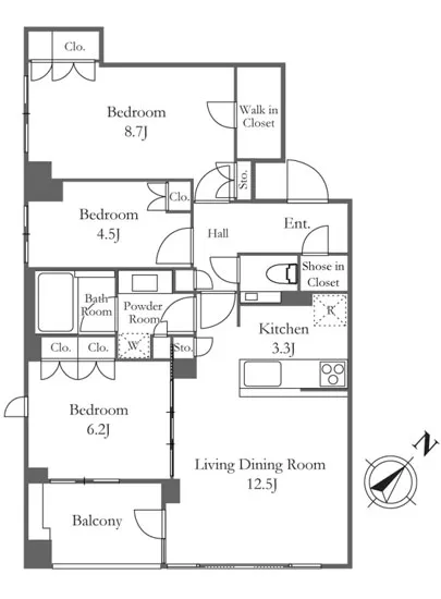パークナード三田聖坂 302