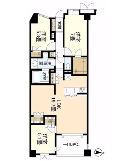 グランシティユーロレジデンス品川の杜 4F