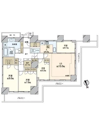 Wコンフォートタワーズウエスト 3F