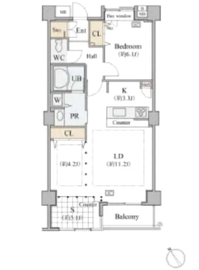 シャレール広尾 2-507