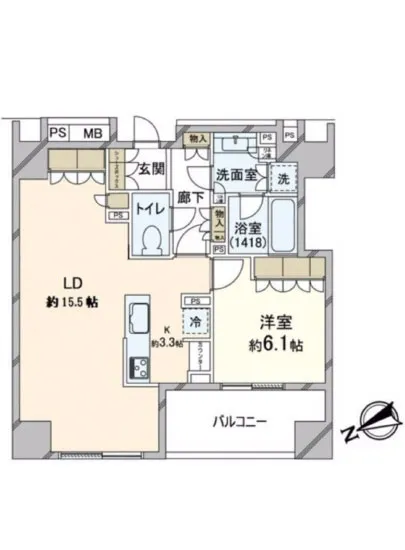 ザ・パークハウスグラン三番町 2F