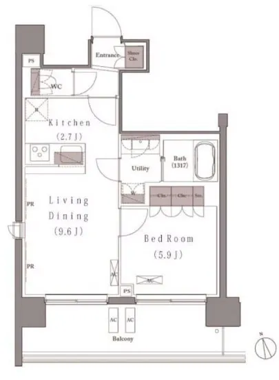 プレジリア新富町 710