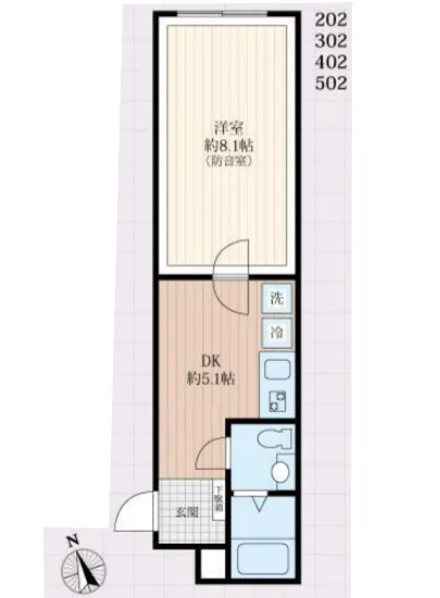 ラシクラス上野 202