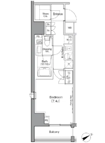 ミレーネ品川荏原 404