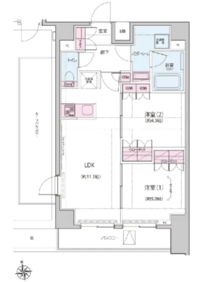 ザ・レジデンス神楽坂Ⅱ 702