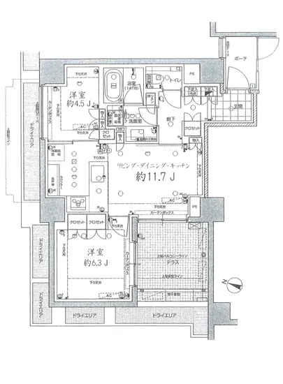 グランドメゾン新宿弁天町 1F