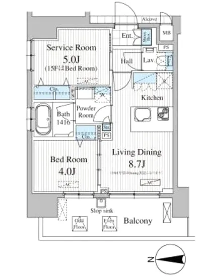Totsu Residence Kaminarimon 501