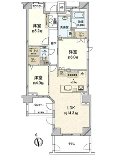 パークホームズ落合南長崎 1F