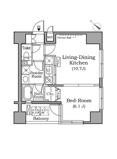 レジディア広尾南 701