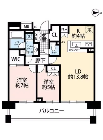 グランドヒルズ三軒茶屋ヒルトップガーデン 4F