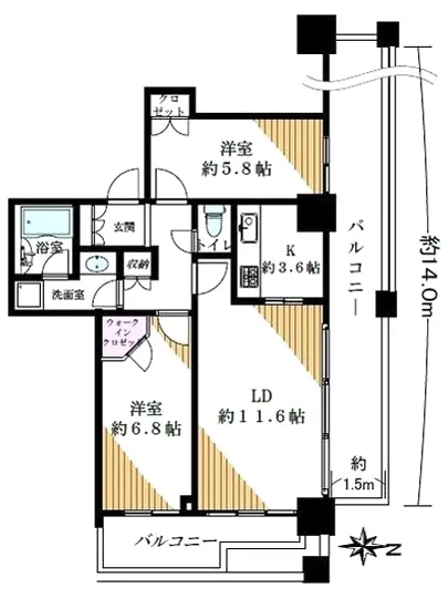 クレストタワー品川シーサイド 23F