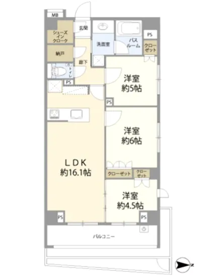 オープンレジデンシア谷中 4F
