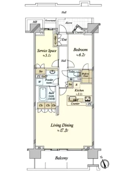 クラッシィハウス目黒洗足 5F