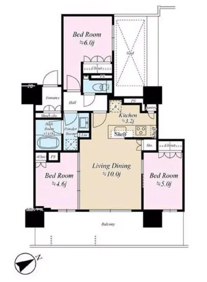 ザ・パークハウス浅草橋タワーレジデンス 18F